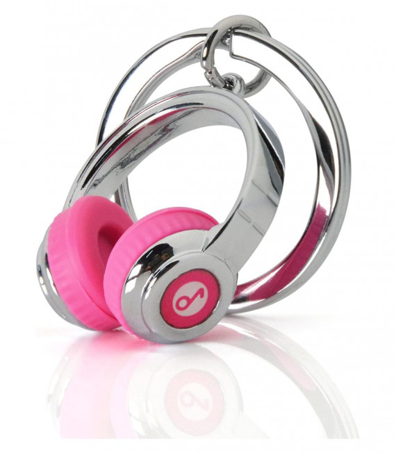 LLAVERO AURICULARES ROSA METALMORPHOSE