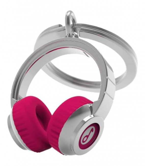 LLAVERO AURICULARES ROSA METALMORPHOSE