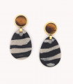 PENDIENTE ZEBRA NATURE BIJOUX