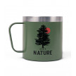 TAZA BEAVER ACERO VERDE BOSQUE ALASKAN MAKER