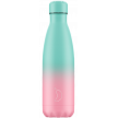 BOTELLA INOX GRADIENT PASTEL MENTA Y ROSA 500ML CHILLY´S