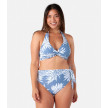 BRAGUITA BIKINI DELTIA HIGH WAIST BLUE BARTS AMSTERDAM